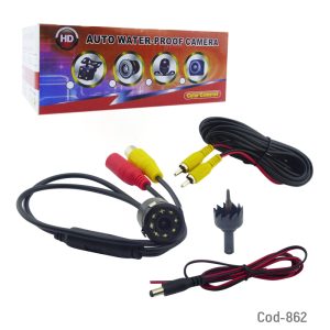 Camara Retrovisor HD Con 8 LED Infrarrojo, Embutido Para Auto