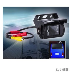 Camara De Retroceso 12-24Volt, Sobrepuesta, Con 15 Metros De Cable