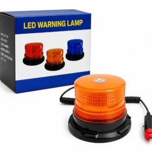 Baliza LED Ambar, Con Iman, 12/24Volt