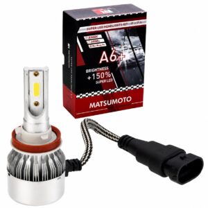 Kit Ampolletas LED Matsumoto H11 / H8 / H9 A6+ 3800 lm 12V