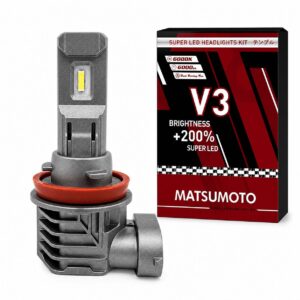 Set Ampolletas LED Matsumoto V3 H11 / H8 / H9 / H16 X-MAX 6000 lm 12V
