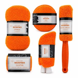 Kit de Limpieza para Auto en Microfibra 9 Piezas